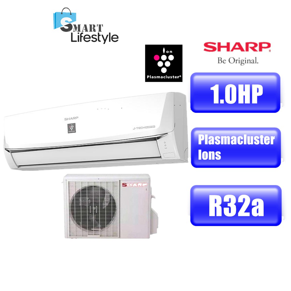 Sharp 1hp Inverter Plasma Cluster Air Conditioner Ahxp10wmd Shopee Malaysia