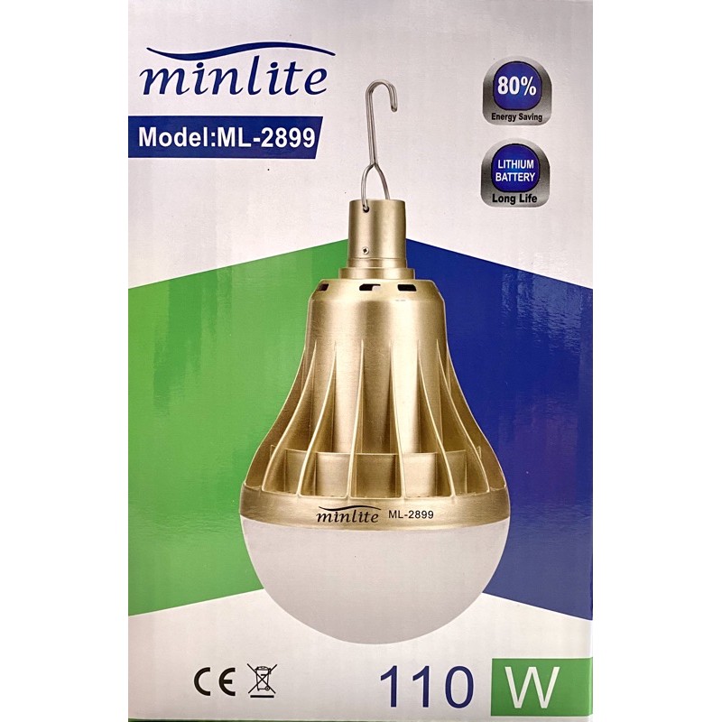 Minlite Rechargeable Emergency Bulb 100W/ 110W Shopee Malaysia