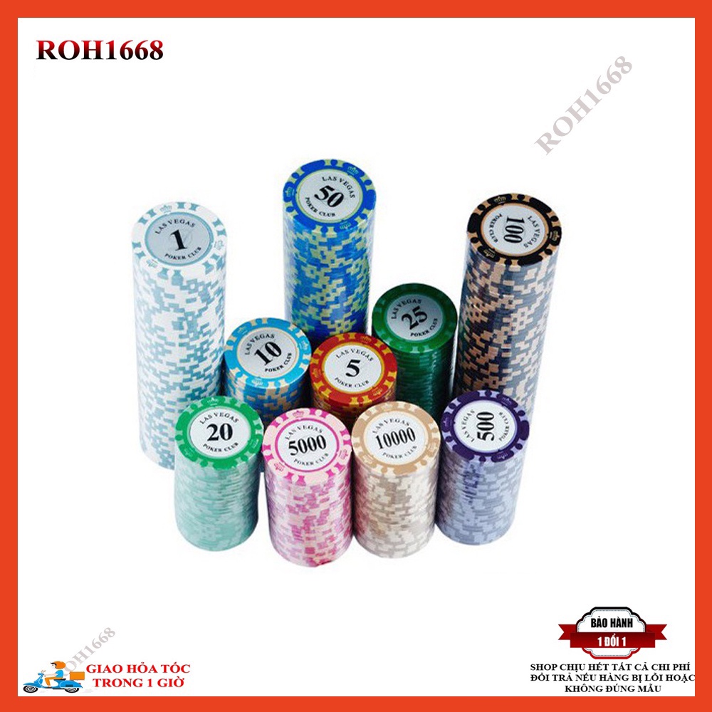 Purpose Versatile Poker Chip Numbers (Pap poker) Crown Series + Las Vegas High Quality Plastic PK 8 Multi Have - Image 2