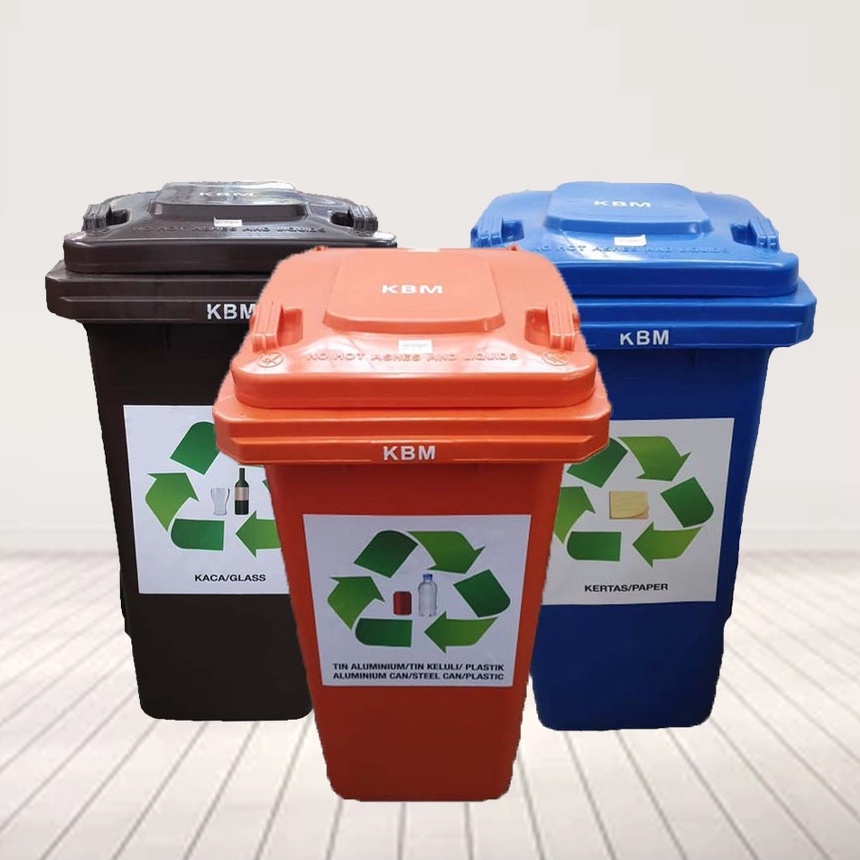 KBM Recycle Bins (120L) Shopee Malaysia