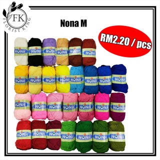 [Ready Stock] Benang Kait NONA M / Knitting Yarn NONA M 40gm / NONA M Yarn / Buatan Malaysia