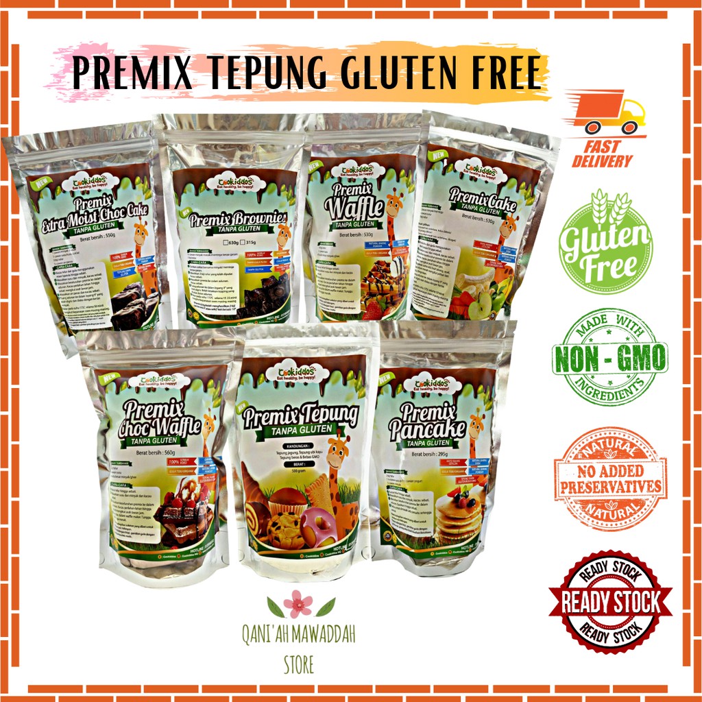 Tepung Gluten Free Premix Free Gluten Cookiddos Tepung Pancake Tepung