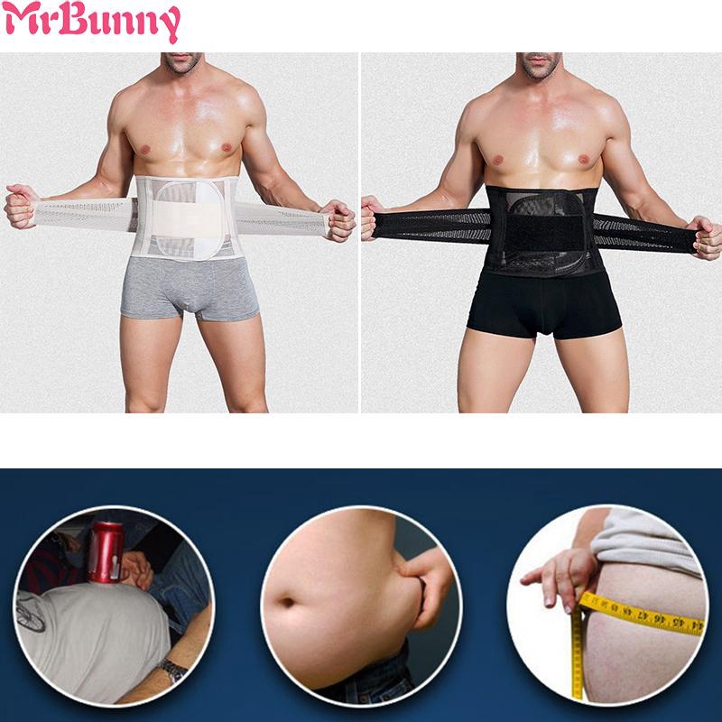 Details about   Men Workout Waist Trainer Body Shaper Tummy Girdle Belt Belly Fat Burner Corset