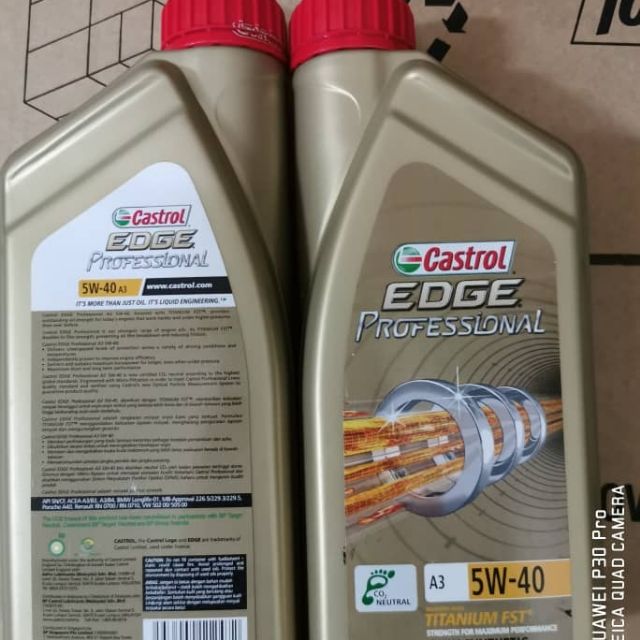 (100% ORIGINAL) Castrol Edge Professional 5W-40 Fully Synthetic Engine ...