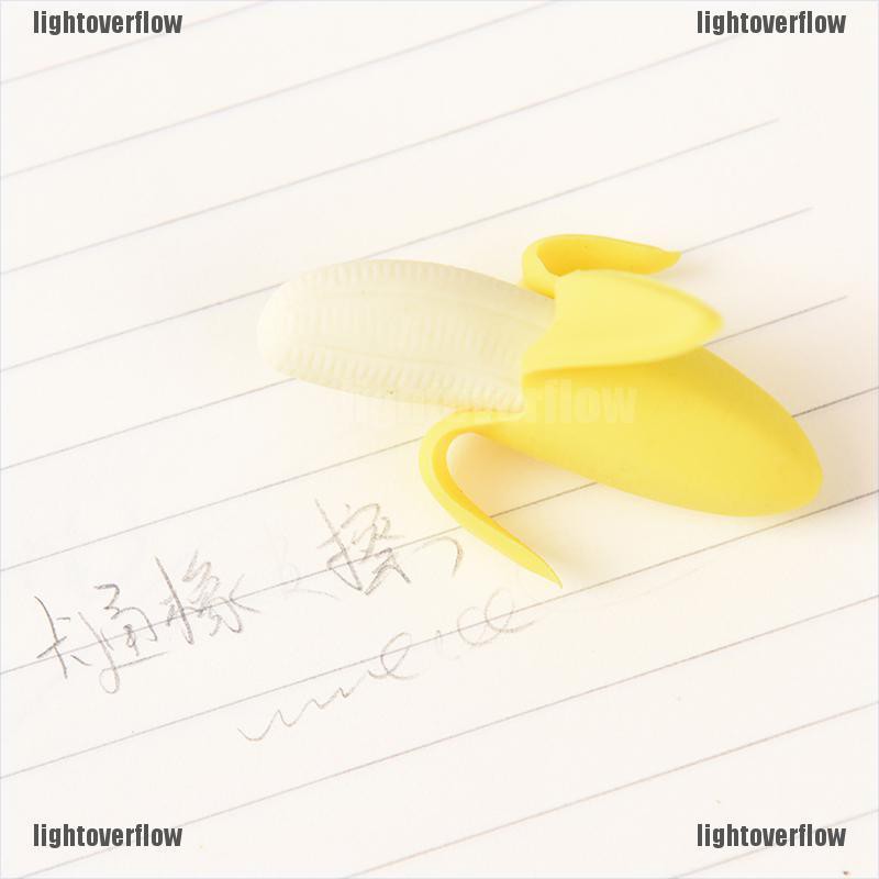2X Kawaii Korean Stationery Stationary Banana Rubber Pencil Gift Eraser Erase HI