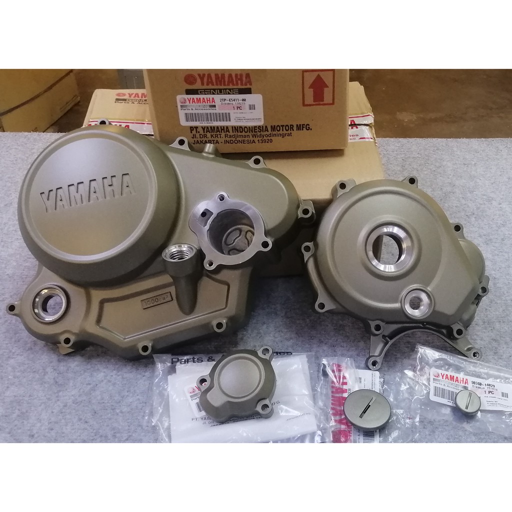 FZ150 /Y15ZR ENGINE COVER SET /HLY 100 ORI (MATTE GOLD) 2TPE541100