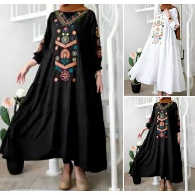 【ON SALES】ZANZEA Muslimah Womens Summer Floral Half Sleeve Loose Holiday Beach Kaftan