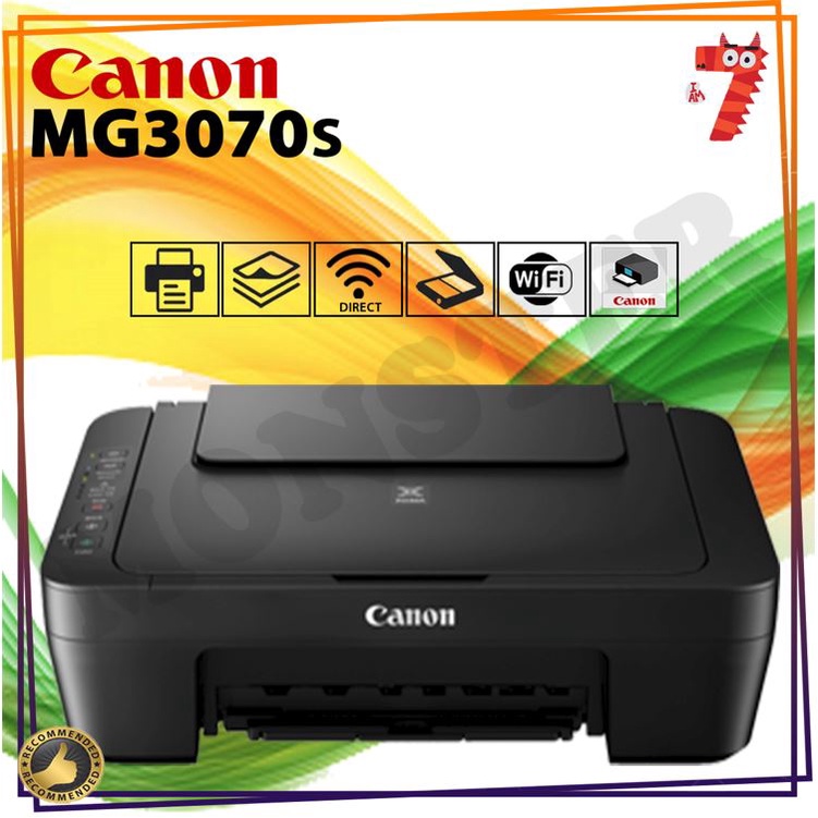 CANON Pixma MG3070S Compact Wireless AllInOne Printer MG3070s MG3070