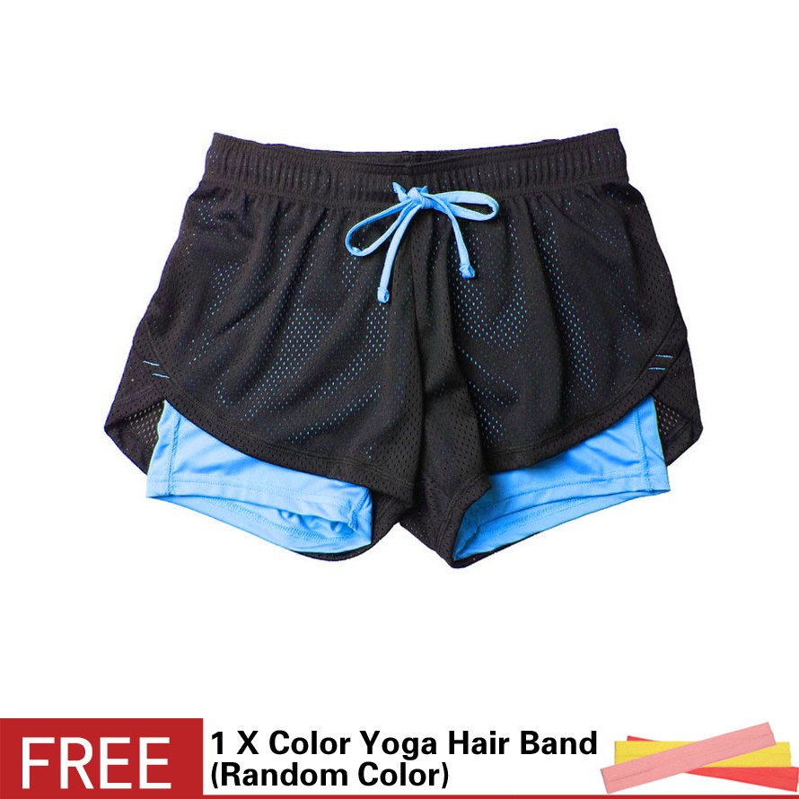 light blue running shorts