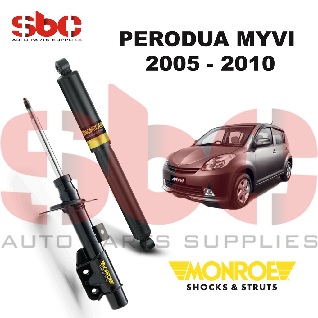 SBC AUTO  MONROE ABSORBER SHOCK PERODUA MYVI 2005  2010 FRONT or REAR