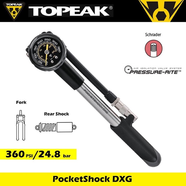 Topeak Pocket Shock DXG Mini Pump