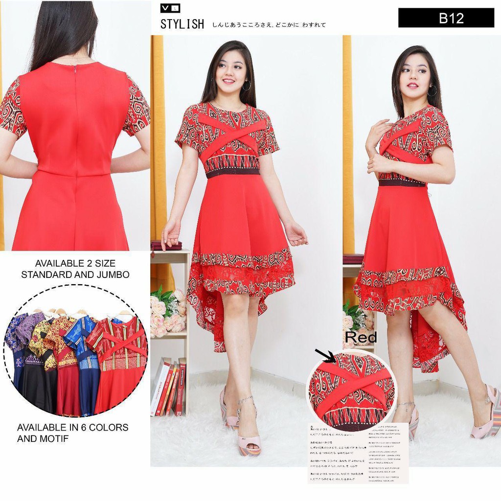  Dress  Corak pua  kumbu  Shopee Malaysia