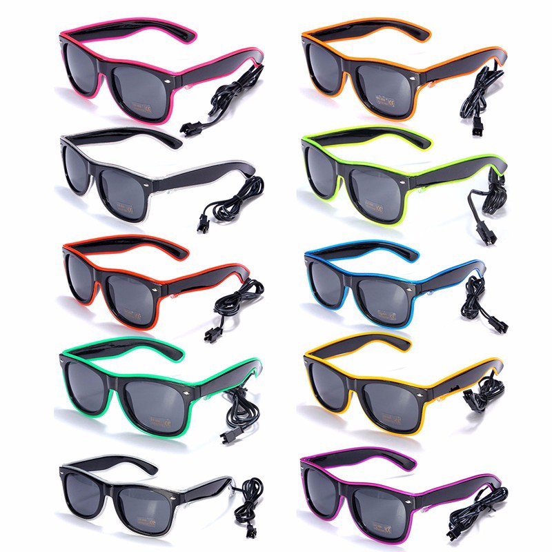 neon light glasses