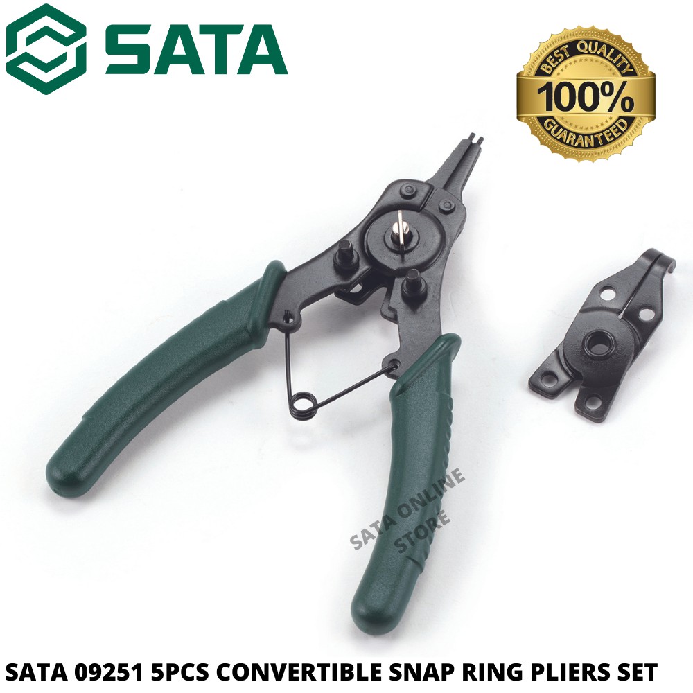 SATA 09251 5PCS CONVERTIBLE SNAP RING PLIERS SET / CIRCLIP PLIER SET