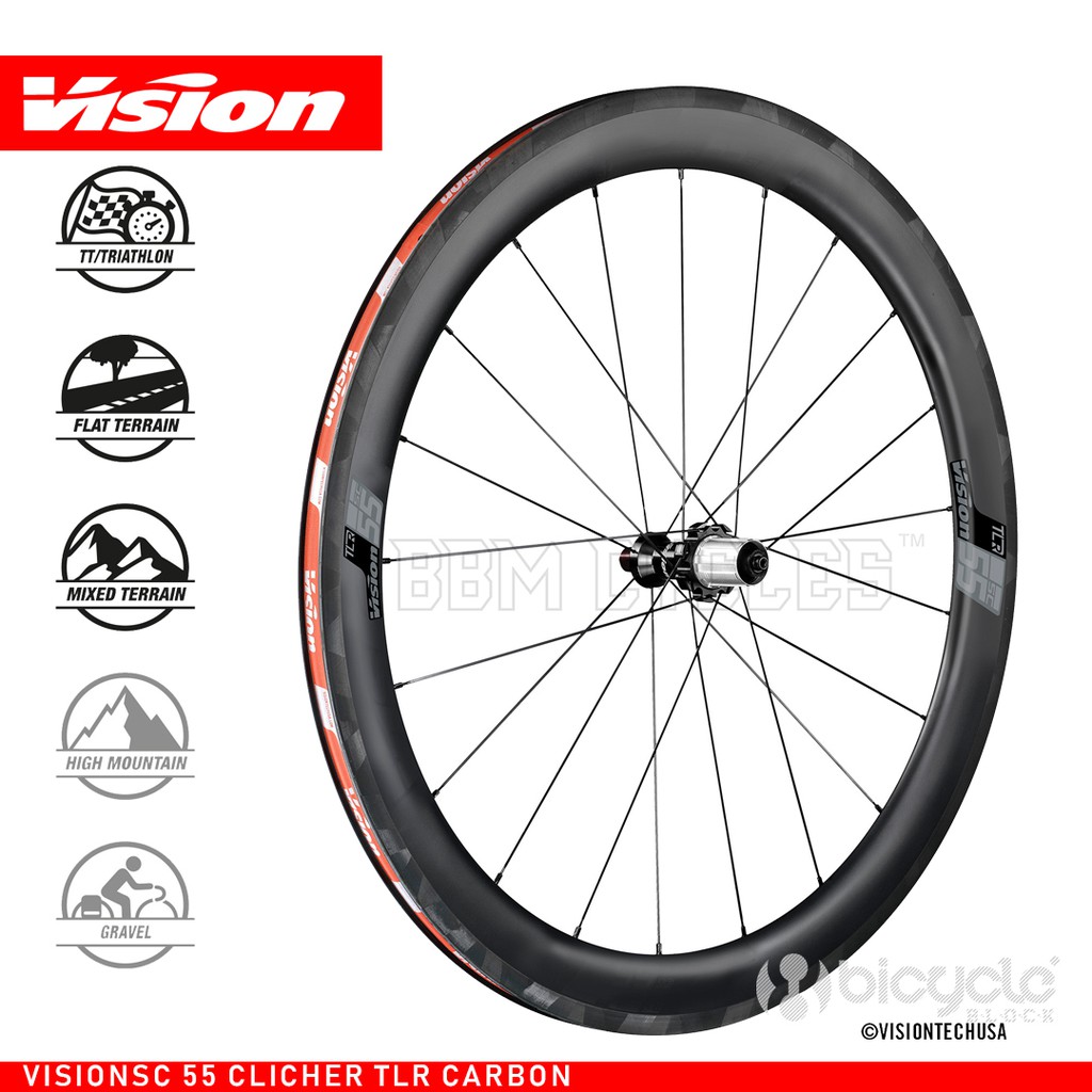 vision sc 40 tl clincher wheelset