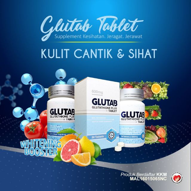 Glutab whitening candy x 3 botol FREE Sabun gluta 50gm Glutab whitening candy x 3 botol FREE Sabun gluta 50gm