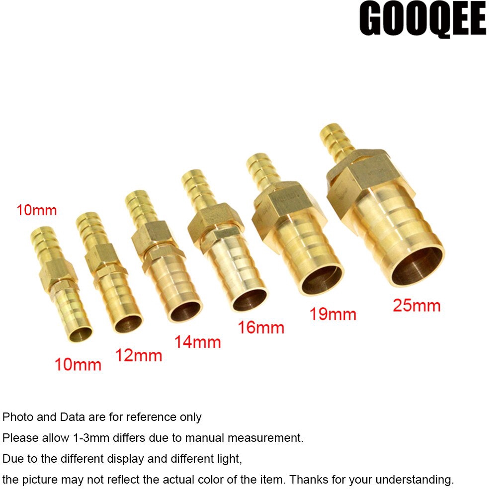 Brass Bulkhead Fitting Barb Hose Tube Connector Fuel Water Air Boat 6-25mm