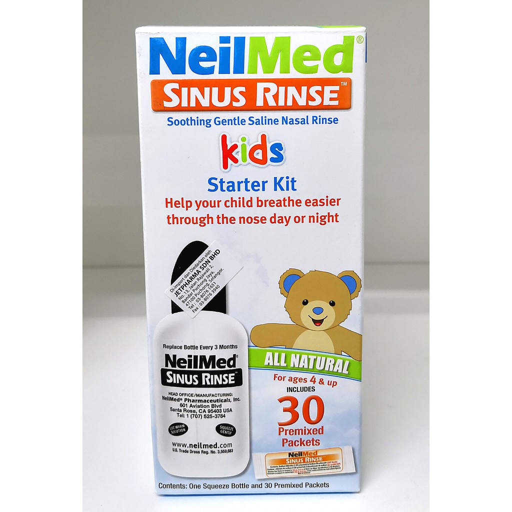 NeilMed Sinus Rinse Kids Starter Kit (1 bottle + 30 ...