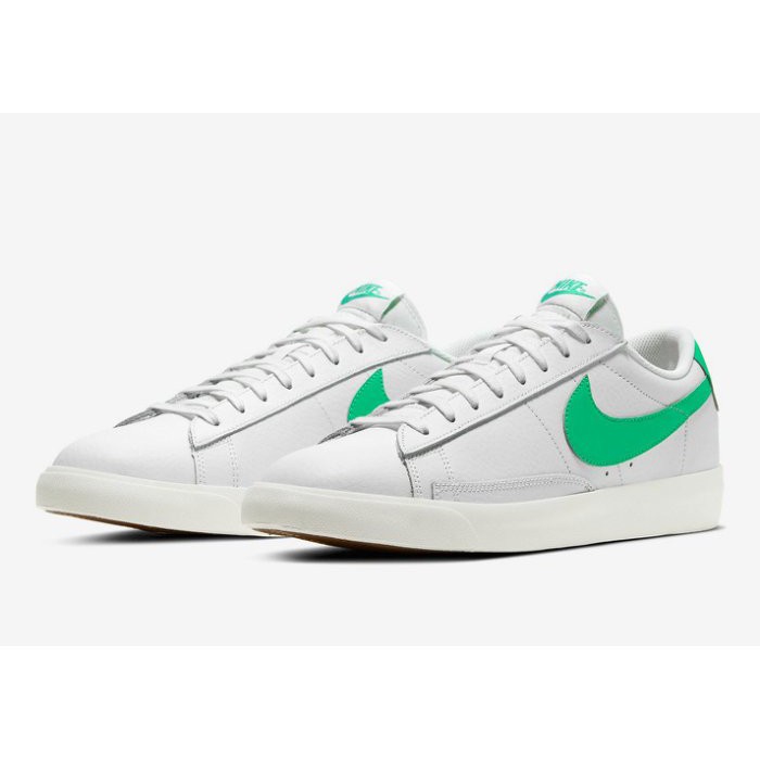 Nike Blazer Low Leather White Retro Casual Leather Cream Bottom Men S Shoes Shopee Malaysia