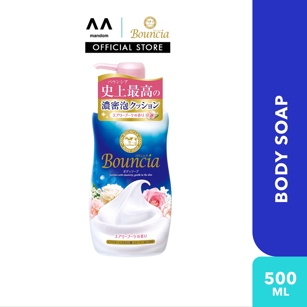 Cow Bouncia Body Shampoo (pump) 500ml Airy Bouquet (body care,body soap