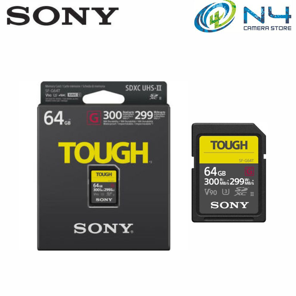 Sony Tough Series 64GB SF-G UHS-II SDXC Memory Card - 300MB/s UHS-II