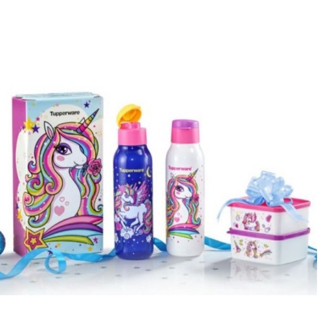 Tupperware Transformer set / Artz Series / Boboiboy Set / Pony / Unicorn collection Set - 750ml