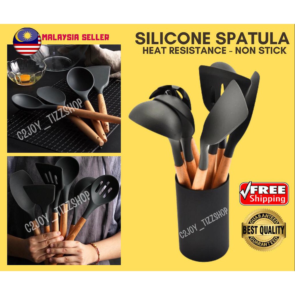 SILICONE SPATULA / KITCHEN UTENSIL / SENDUK SUDIP SILIKON / HARI2 POS Shopee Malaysia