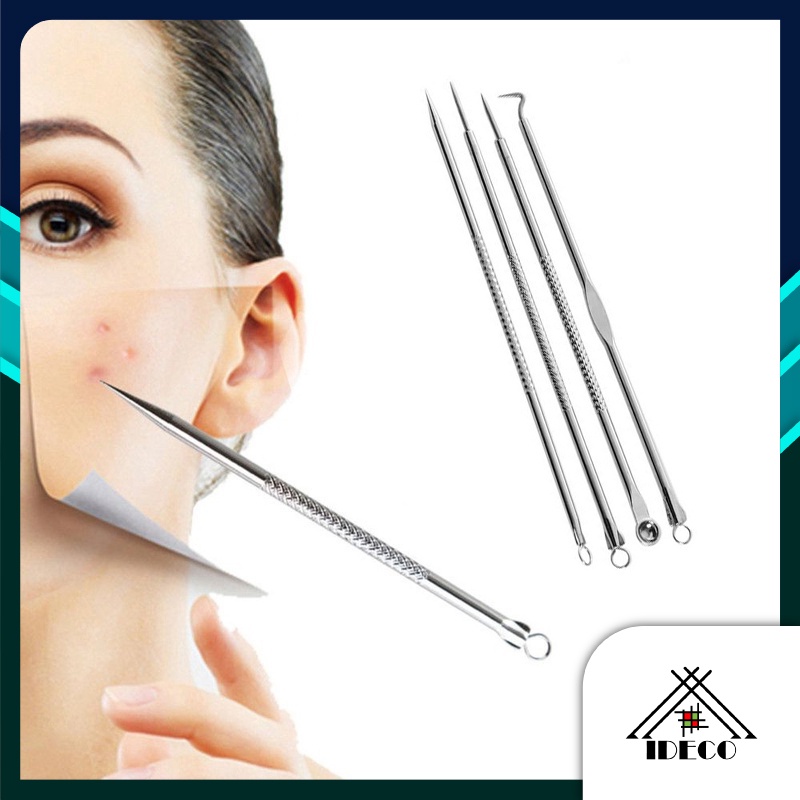 iDECO Acne Tool Kit Set Pimple Blackhead Removal Needle Stainless Steel