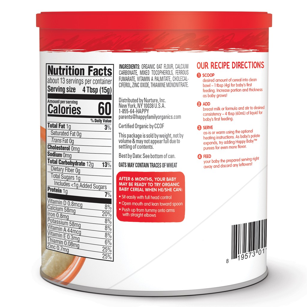 baby cereal nutrition