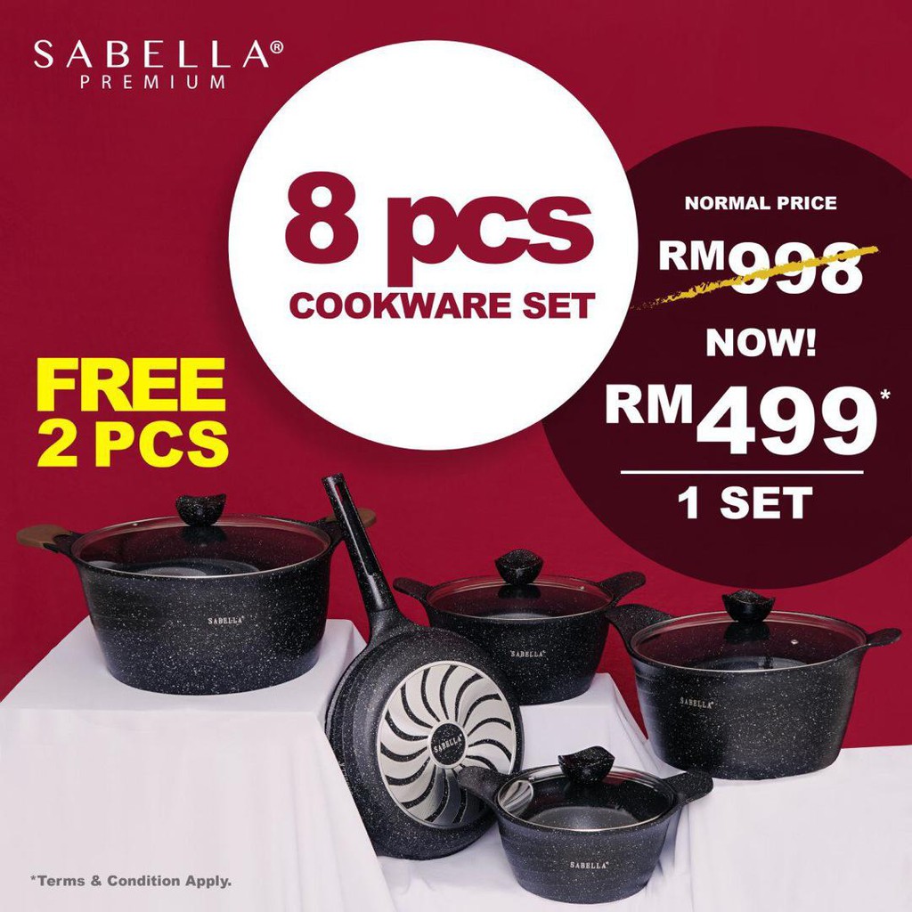 SET COOKWARE SABELLA MEMASAK LEBIH MUDAH DENGAN PERIUK  