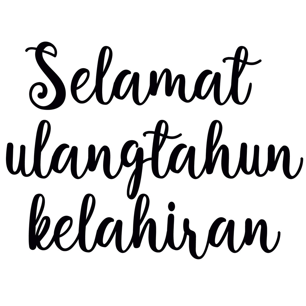 Selamat Ulang Tahun Kelahiran Vinyl Balloon Sticker Shopee Malaysia