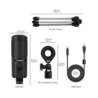 MAONO AU-PM461TR / AU-PM461TR RGB (RGB LIGHT) USB GAMING MICROPHONE ...