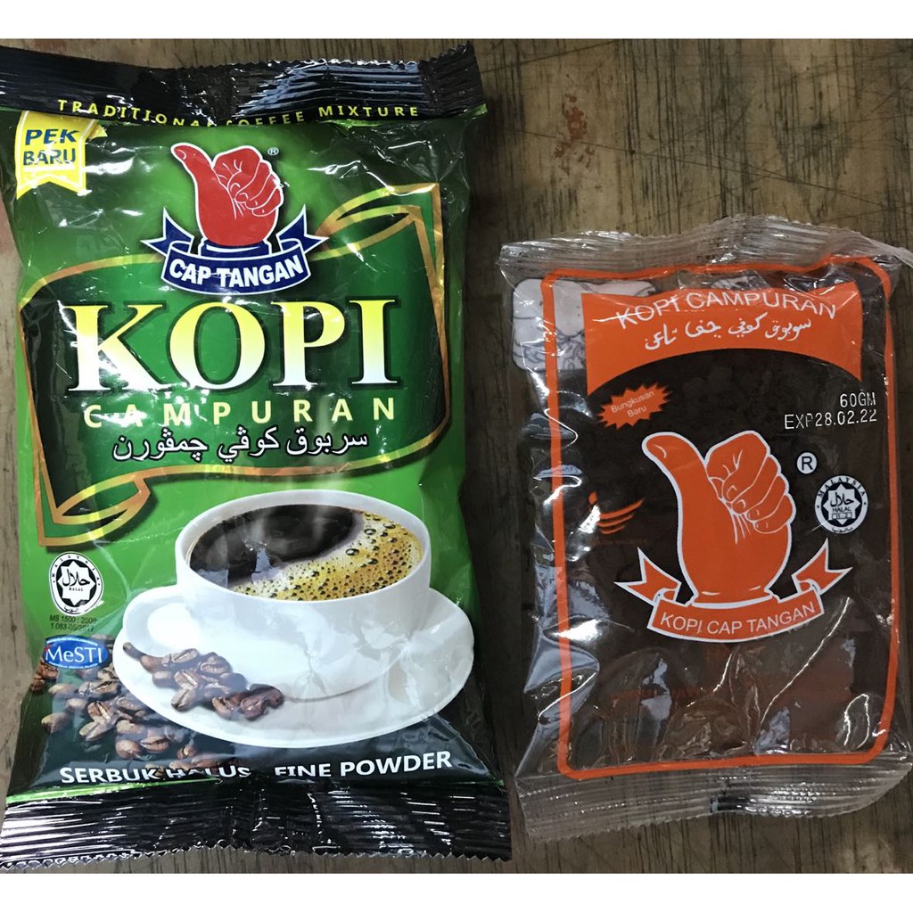 Kopi Cap Tangan Serbuk Halus 130gm Shopee Malaysia