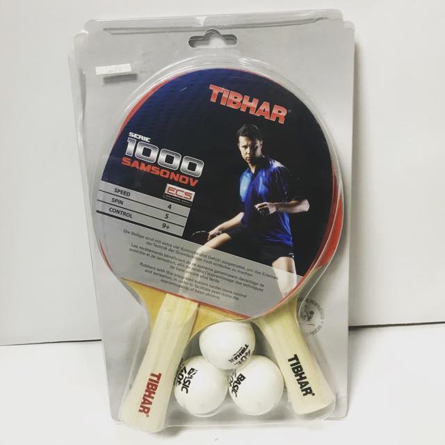 Tibhar Table Tennis Bat 1000 Samsonov (2pcs + 3 ball) Shopee Malaysia