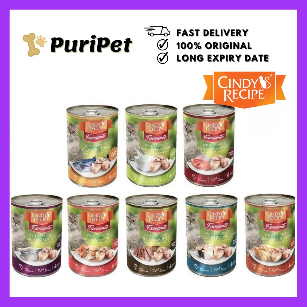 Cindy's Recipe Favourite Wet Canned Cat Food - 400g | Shopee Malaysia