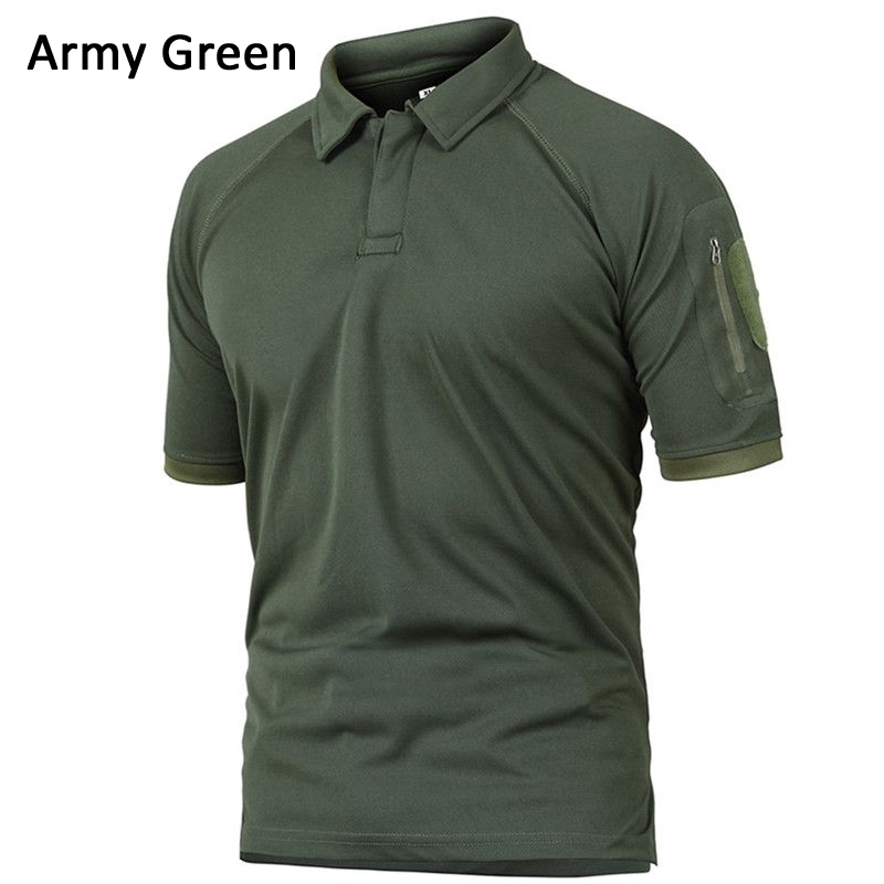 army green polo shirt