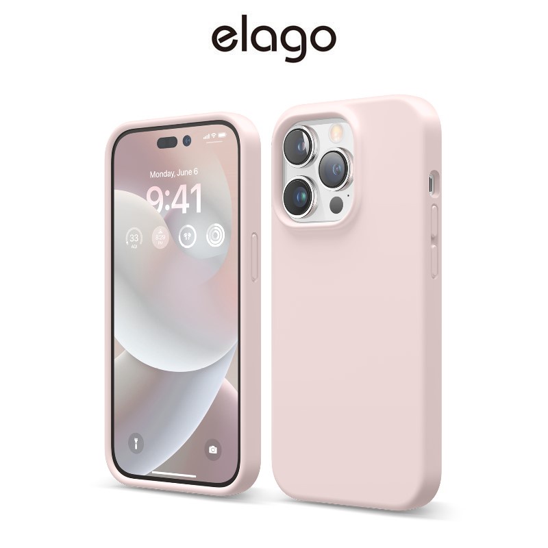 elago iP14 Pro Compatible for iPhone 14 Pro Case, Liquid Silicone Case, 20 Colors, Full Body Screen Camera Protective Cover, Shockproof, Anti-Scratch Soft Microfiber Lining