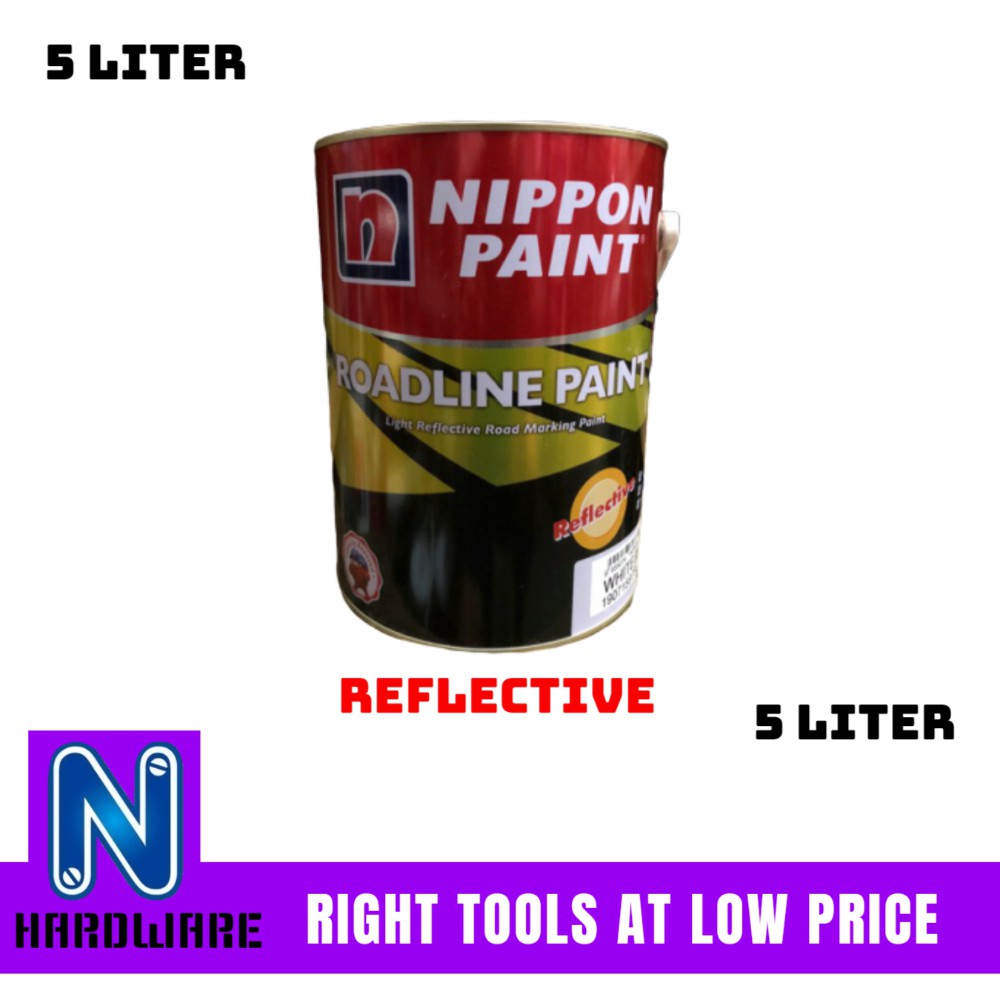 Nippon Paint Roadline Road Line Paint Reflective Cat Jalan Raya 5 Liter Malaysia