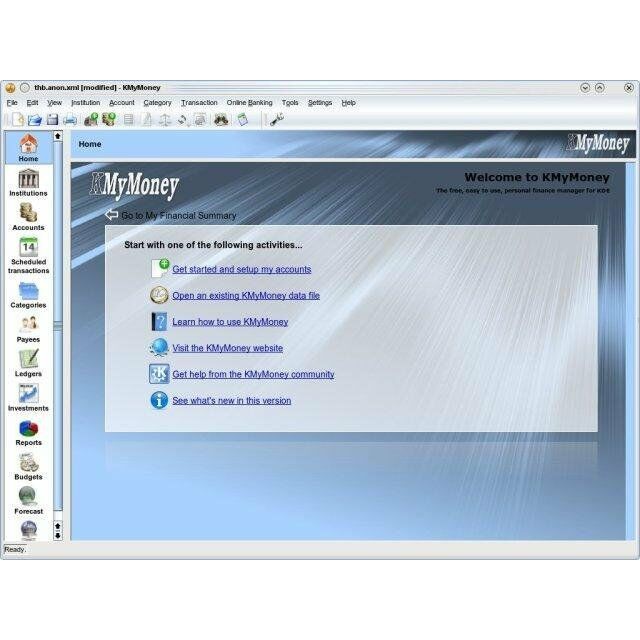 KMyMoney Personal accounting and Finance Manager windows Software Full version