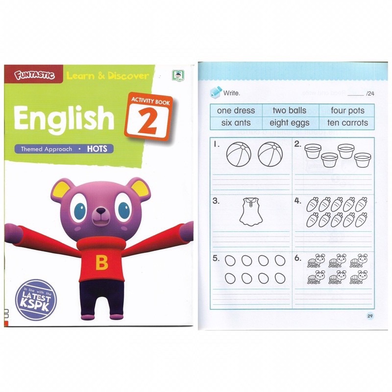 【DAYA】Funtastic Learn and Discover Preschool English 学前系列 英文 Prasekolah KSPK (Coursebook/Activity) 2