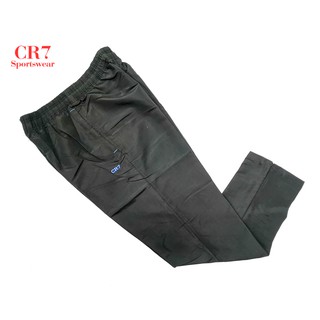 CR7 (ZIP POCKETS) UNISEX Plain Sport Microfiber Track Bottom Long Pants / Seluar Panjang Lelaki (BACK TO SCHOOL)