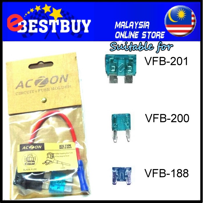 Car Motor Fuse Blade Style Fuse Adapter Cable Add-A 