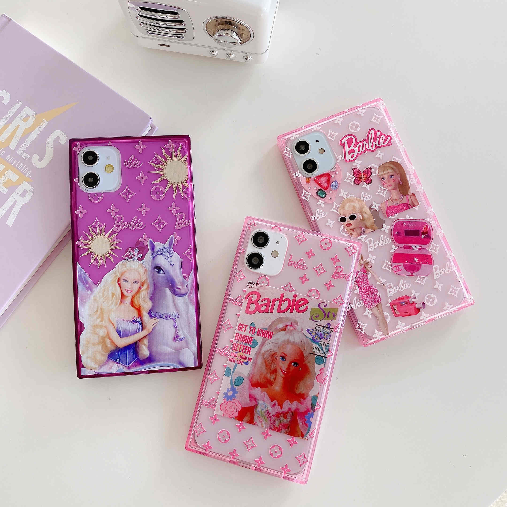 Barbie Pink Illustration Casing IPhone 12 Pro Max Case IPhone12 Mini 11