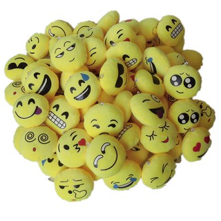 HW Emoji Keychain Lanyard Murah Smile Keychain Plush Toys Keychain Stuffed Toys Emoticon Keychain Lanyard