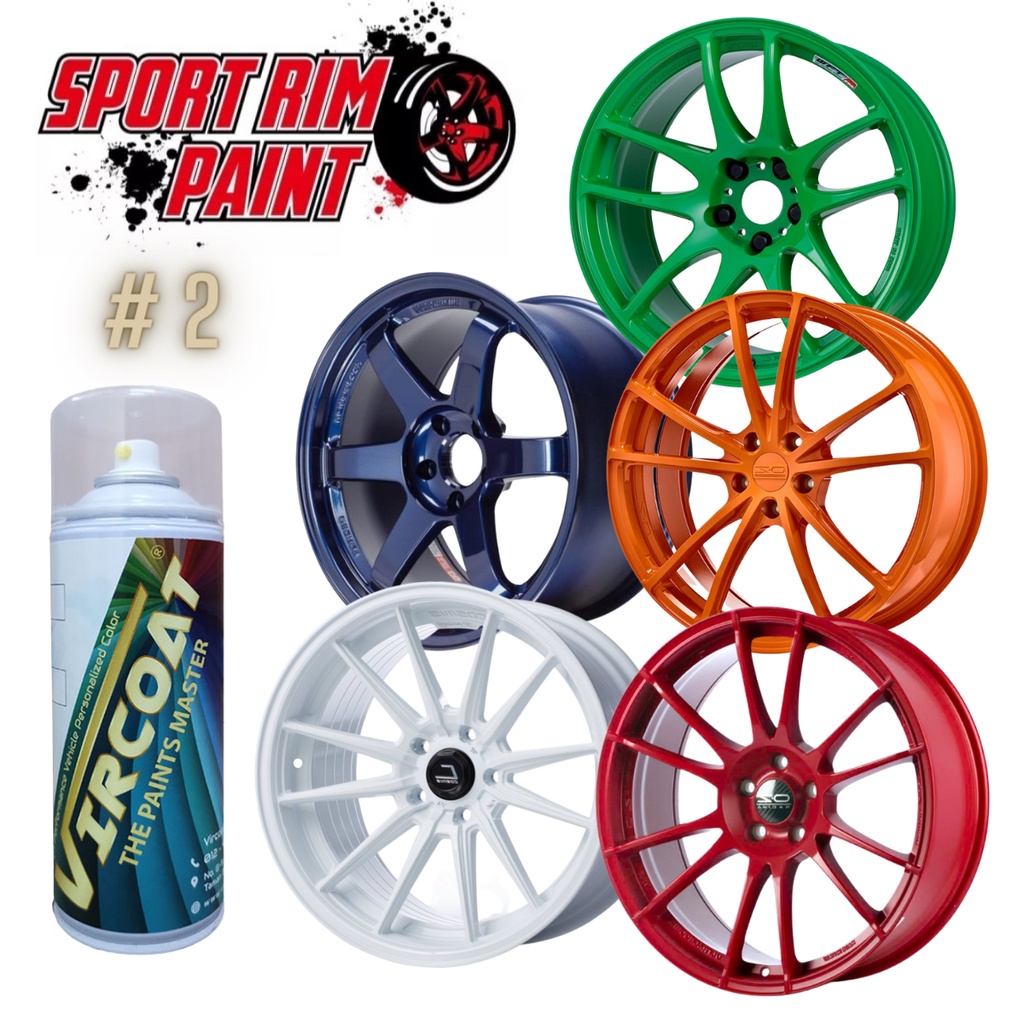 [Sport Rim Paint 2]VIRCOAT AIKKA Aerosol Spray 2K Paint Car Motor Sport