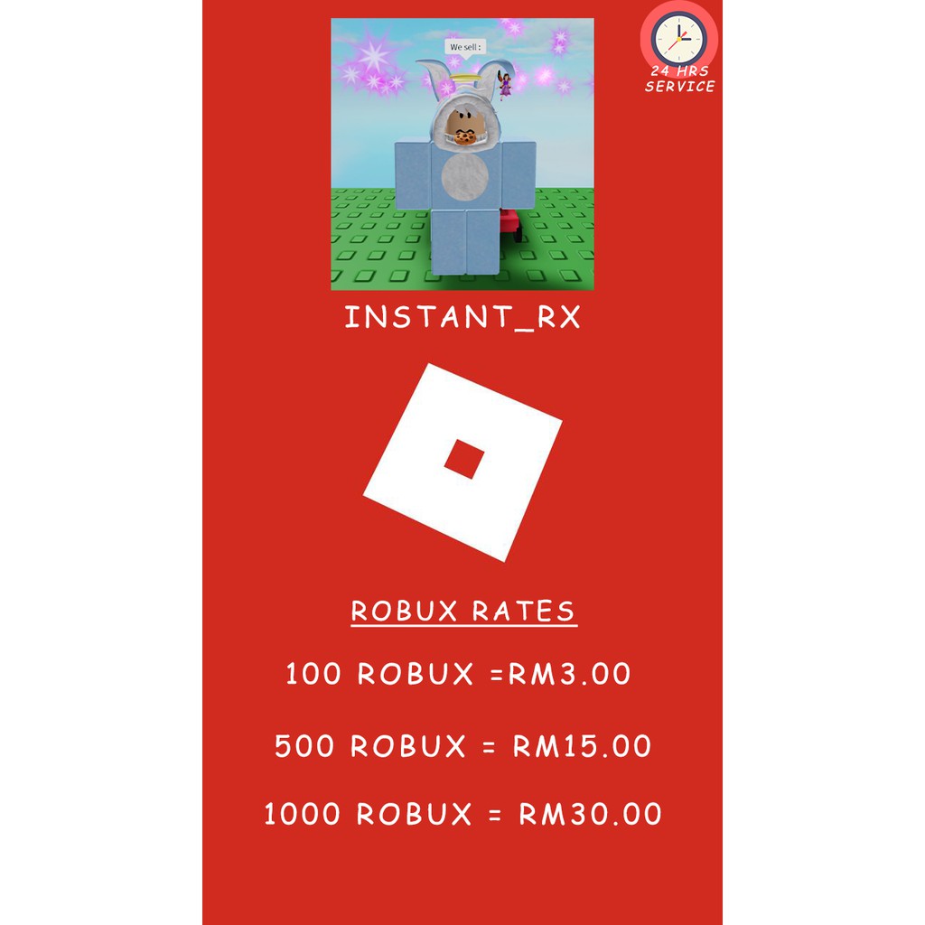 Cheapest Instant 80 400 Roblox Robux Roblox Group Payout Shopee Malaysia - instant roblox robux