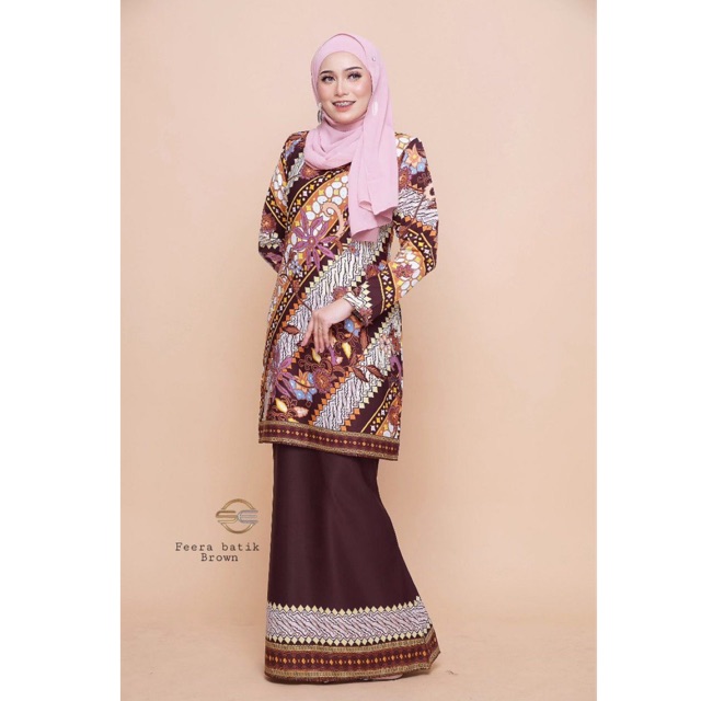 (Baju kurung)feera batik viral terbaru 2020 Size S hingga ...