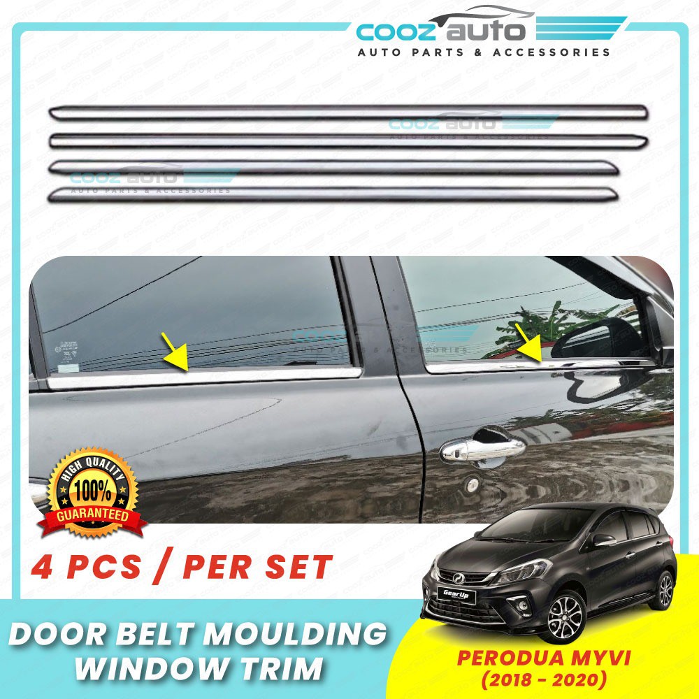 myvi chrome door lining