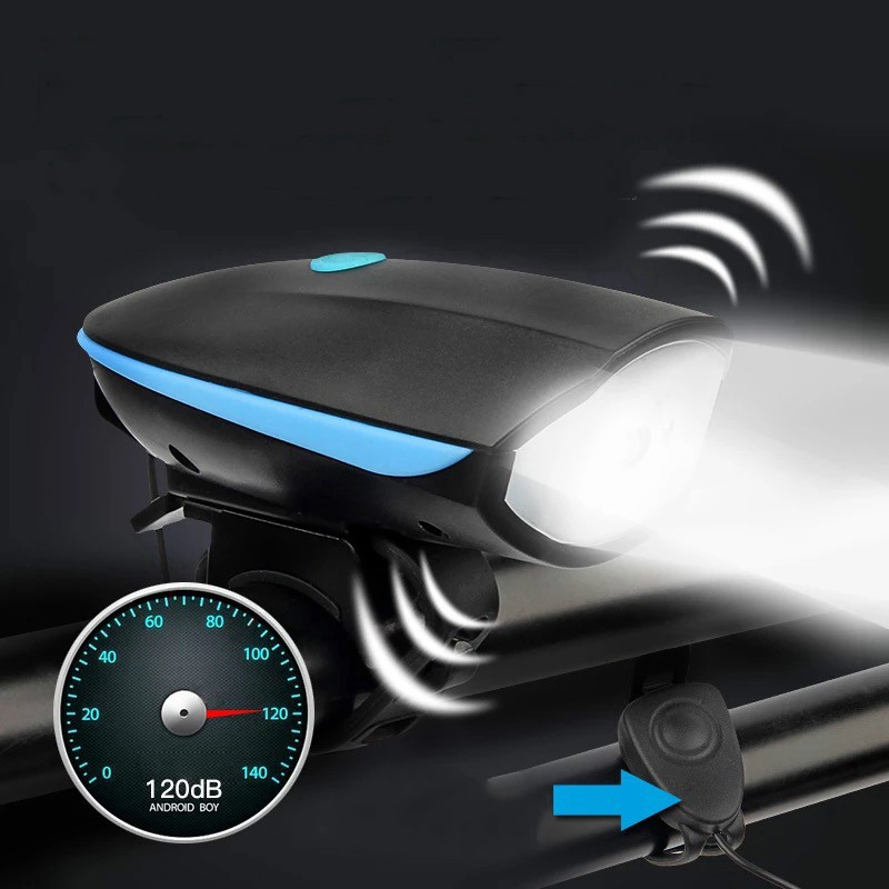 [Bicycle Horn Lamp] Pedal Lamp USB Rechargeable Bicycle Headlight Lamp