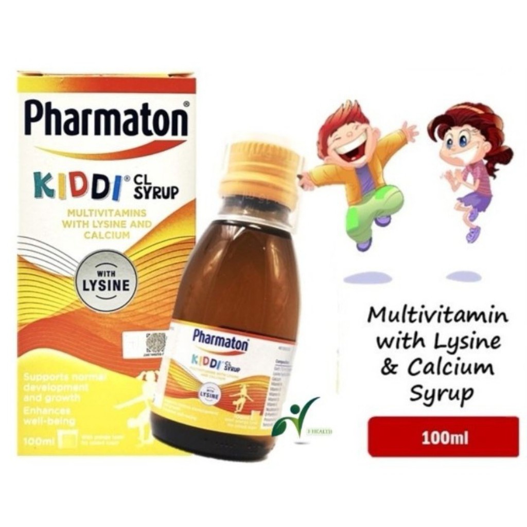Pharmaton Kiddi Multi Vitamin Syrup For Kids 100ml Shopee Malaysia